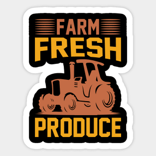 Farm Fresh Produce T Shirt For Women Men Sticker